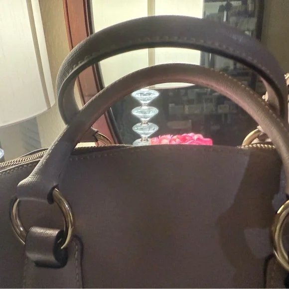 Dooney & Bourke Darcy Satchel Saffiano Leather 14K Gold plated hardware - Picture 9 of 16